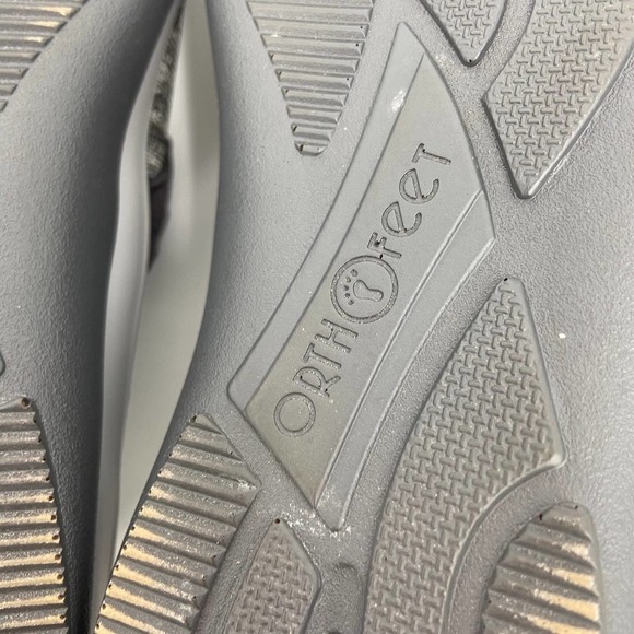 OrthoFeet Quincy Stretch Shoes Sneakers Comfort Casual Gray Women's Size 6.5 - Picture 10 of 11